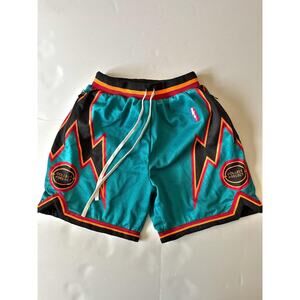Collect+Select Swingman Shorts Men XS Teal 7 Inseam Mesh Lightning Basketball